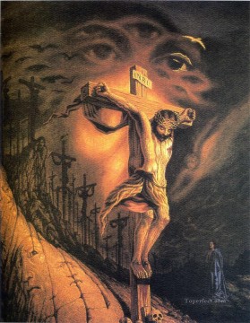 イエス Painting - オクタビオ・オカンポ 十字架上のイエス・キリスト